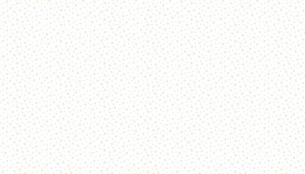 Star white on white fabric/material. Makower 306/W1