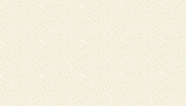 Mini leaf white on cream
