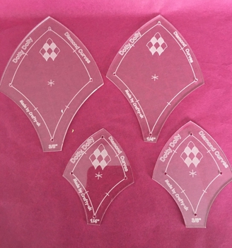 Curved Diamond template large