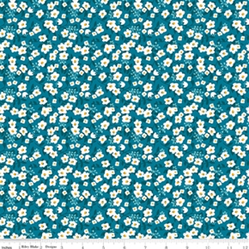 Fleur Dark Blue Small Flowers